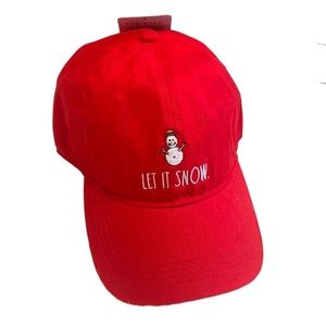 🆕 Rae Dunn LET IT SNOW Baseball Hat
